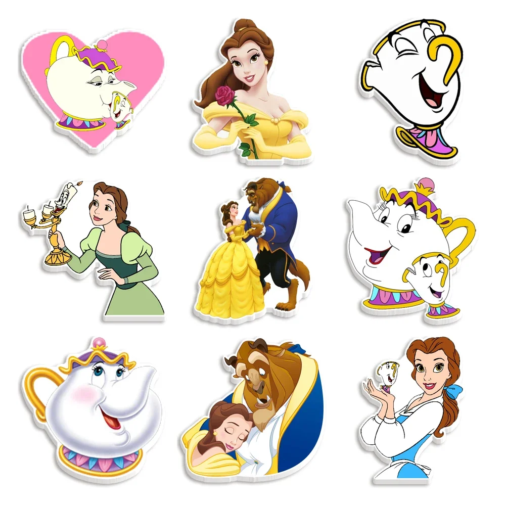 

30Pcs/lots Disney Princess Set Resin Planar Flatback Makeup Cabochon for DIY Bow Center Beauty Accessories