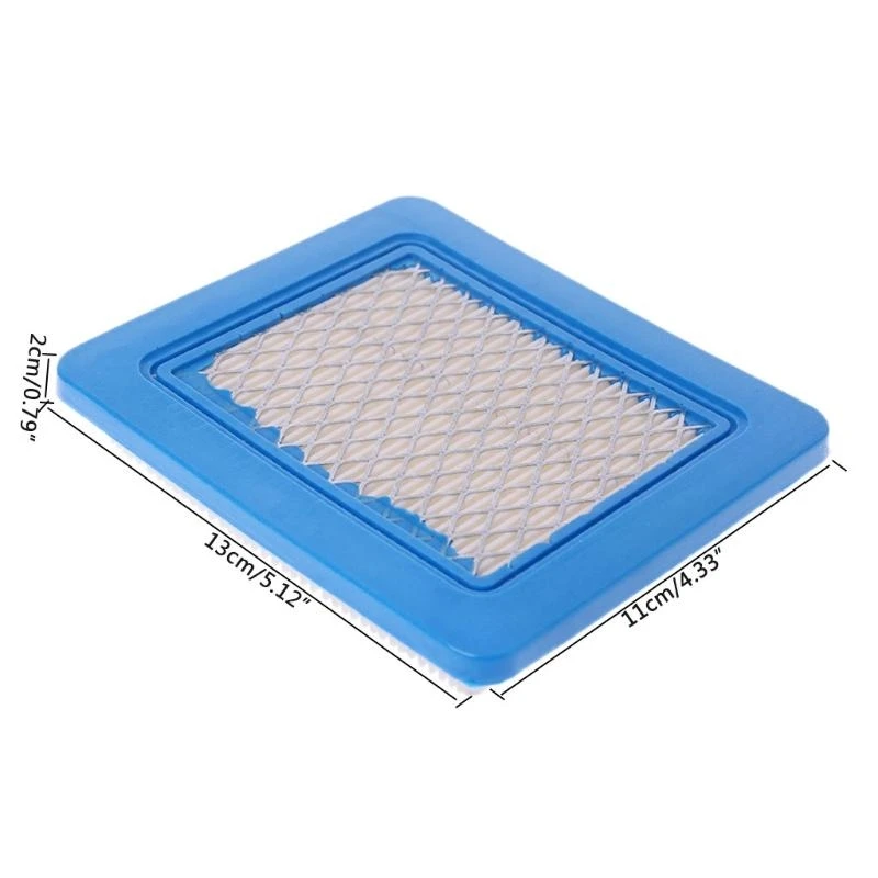 

JU64 Air Filter Air Cleaner Cartridge Lawn Mower Air Filter for 491588 491588S 399959 Blue White