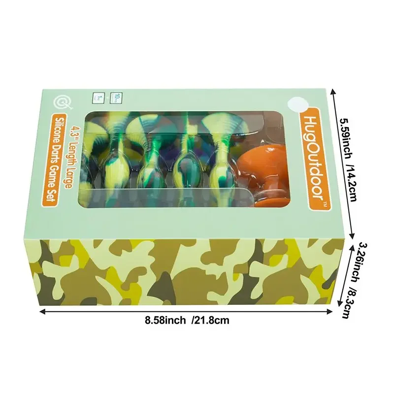 (Dog & Cat Toys Double-sided Suction Cup Darts Silicone Creative Color Mixing