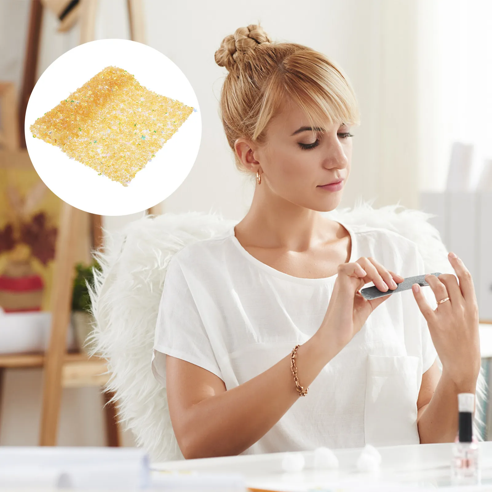 

Подушка-подставка для рук (1 шт.), блестящий коврик для маникюра, складная настольная подушка-протектор для салонов красоты и домашнего использования, аксессуар для инструментов для маникюра