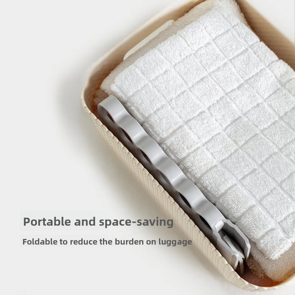 

6-луночная вешалка для одежды, пластиковый складной органайзер для одежды, легкая компактная сушилка для куртки для путешествий на открытом воздухе