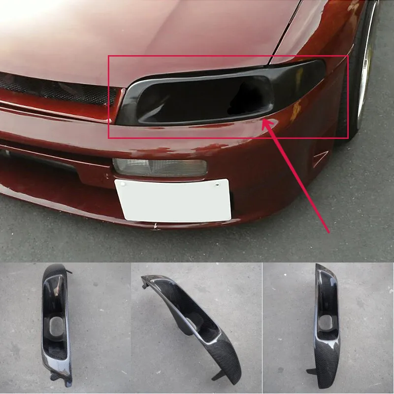

For Nissan skyline r33 GTR GTS Carbon Fiber Headlight Intake Duct Replacement