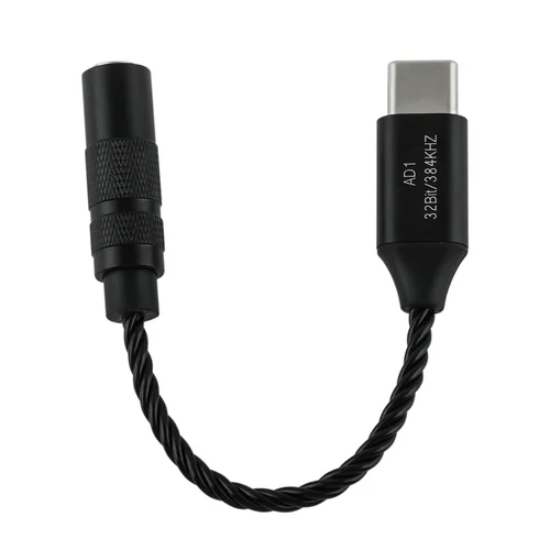 Imagen 2 del producto Cable Adaptador DAC para Auriculares Kiwi Ears AD1 Tipo-C a 3.5mm Hembra, USB C a Aux IEM Dongle con Chip KT02H20