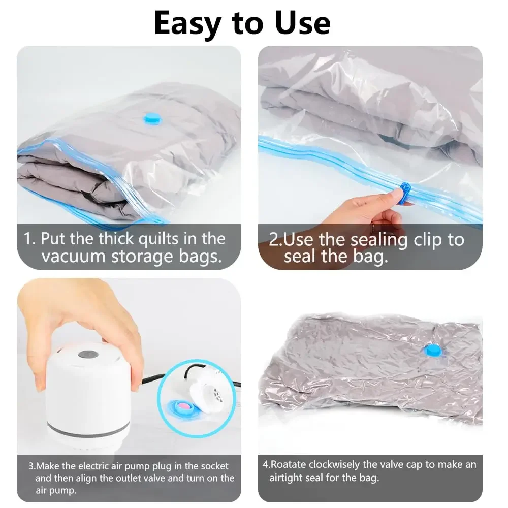 Mini Electric Air Pump, Compact Vacuum Pump for Compression Storage Bags, Pump Handheld for Travel Suitcase Clothes Space Saving