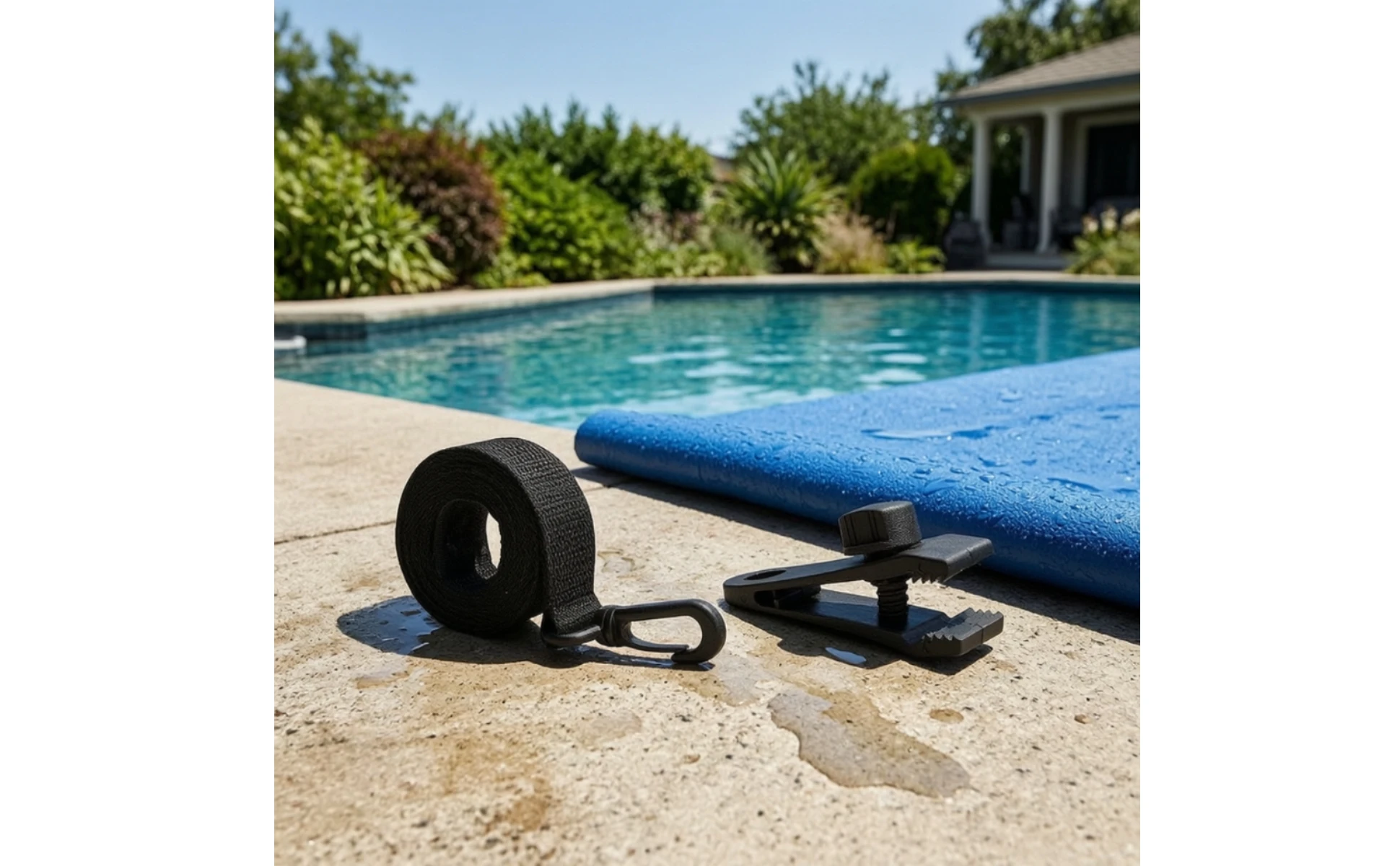 8 Pieces Solar Blanket Strap Kit Easy to Install Solar Cover Reel Strap Kit Long-Lasting Replacement 8 Pieces Solar Blanket Strap Kit Easy to Install Solar Cover Reel Strap Kit Long-Lasting Replacement