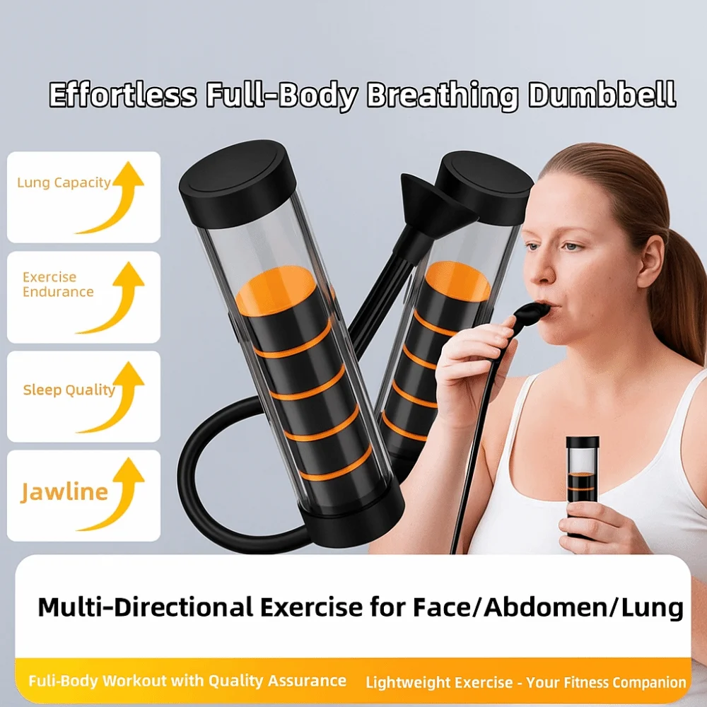 مقاومة التنفس الدمبل تنفس الرئة جهاز تدريب العضلات جهاز تدريب الجهاز التنفسي الصحة قابل للتعديل #2