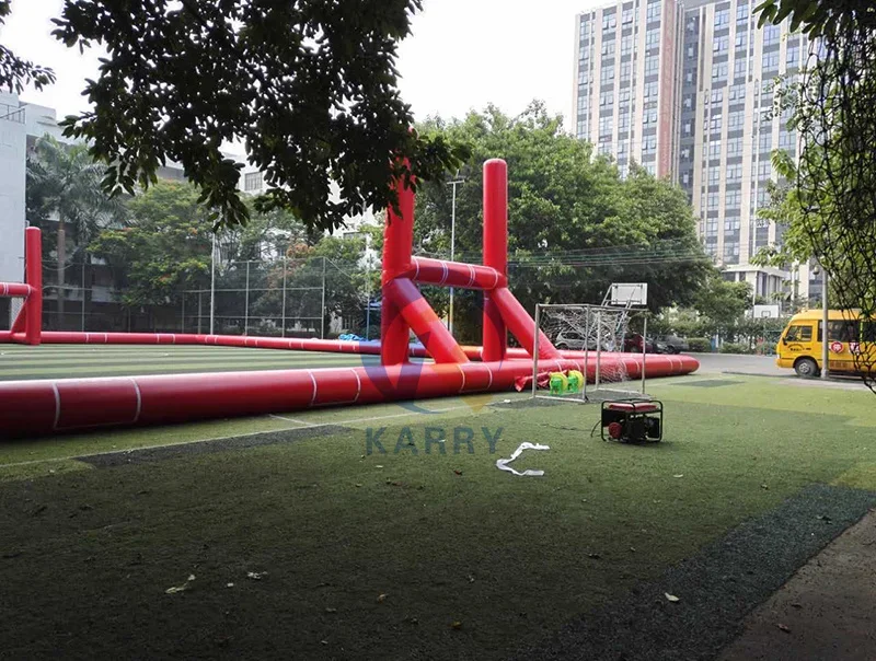 Terrain de Rugby Gonflable en Plein Air pour Enfant et Adulte, Jeu de Poste