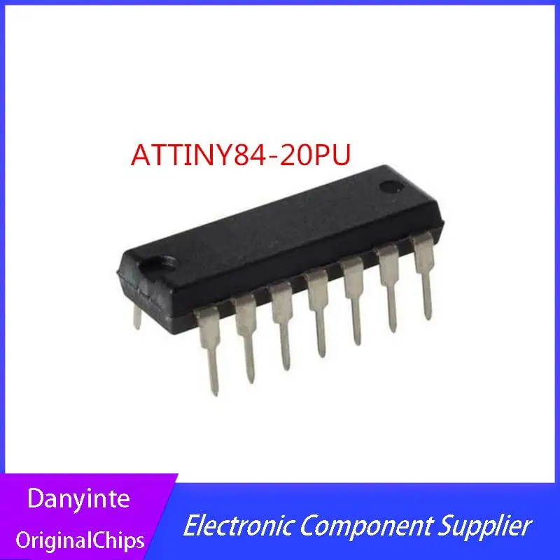 

NEW 10PCS/LOT ATTINY84-20PU ATTINY84 ATTINY84-20 MCU 8BIT 8KB DIP14