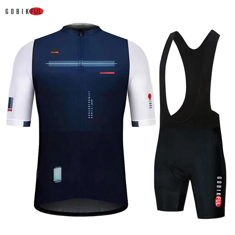 Gobikful Anti-UV Cycling Jersey Set for Men, Triathlon Mountain Bike Clothing, MTB Bicycle Wear, Summer, 2022