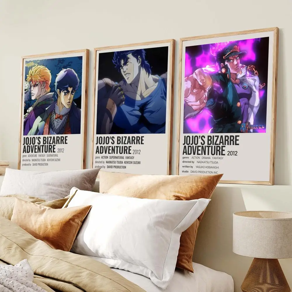 Anime J-JoJos Bizarre Adventure Poster PP Wall Decor Posters Celebrity Art Prints Aesthetic Wall Art Bedroom Office Home Gift