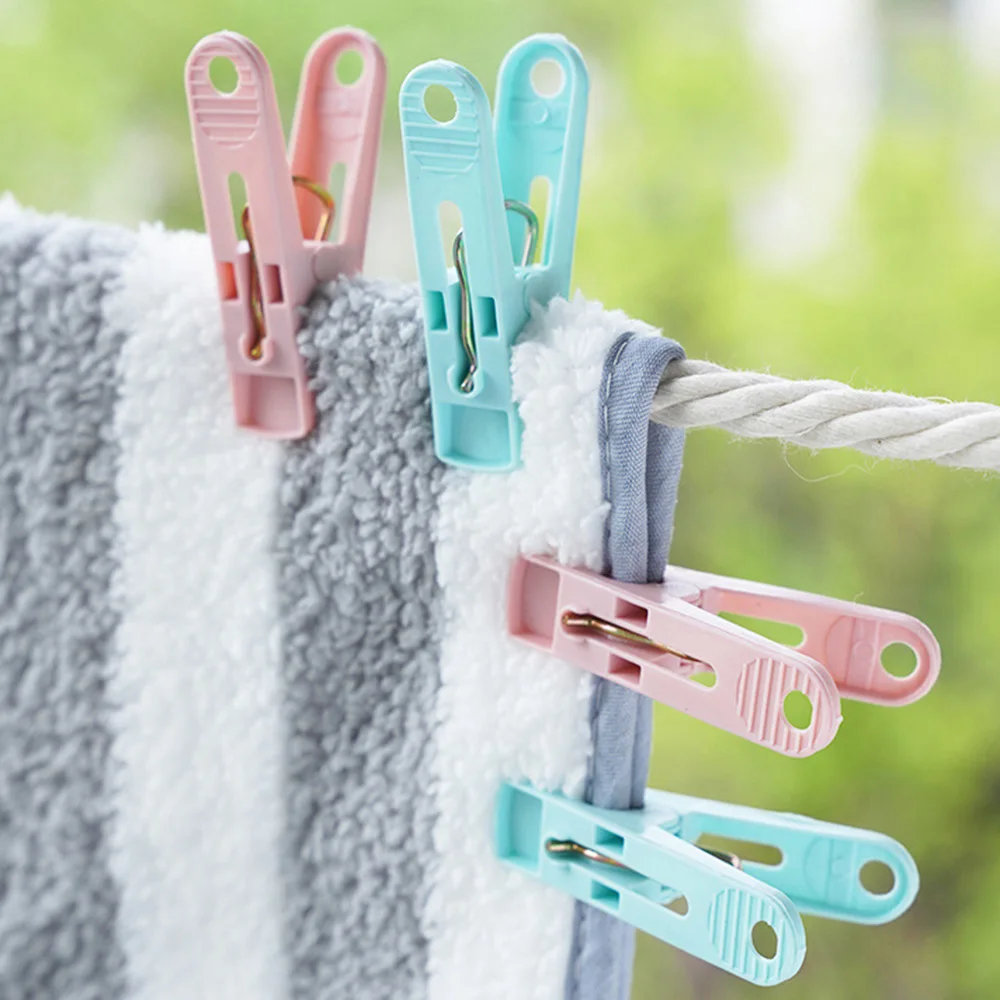 30Pcs Mix Color Clothes Pegs Clothespin With 1 Plastic Storage Basket Practical Clothes/Curtain Clips Gadgets For Home Storage