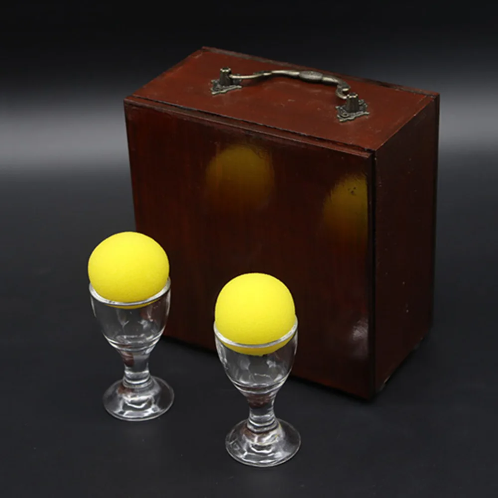 Astroball (Wooden) Magic Tricks Ball To Be Inside Goblet Visual Close-up Stage Transformation Illusions Gimmicks Mentalism Props