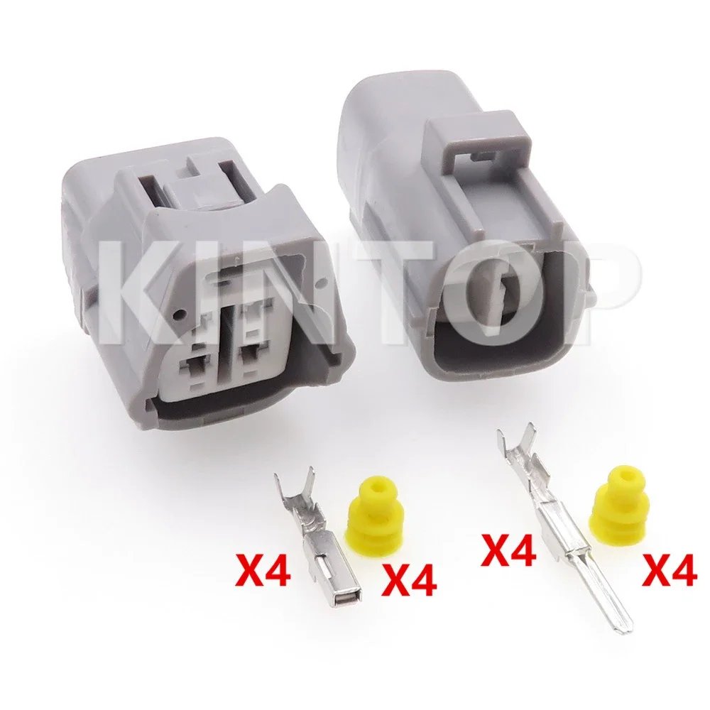 1 conjunto de 4 pinos 6188-0066 ac montagem carro soquete à prova d' água com fios 6189-0126 sensor de oxigênio automático cabo elétrico conector selado