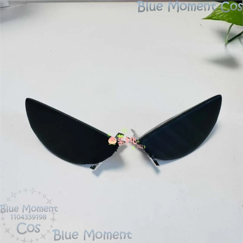 Queen Chrysalis Anime Pony Cosplay Prop 3D Black Horn Ears Headwear Crown Carnival Party Roleplay Girl Women Cute Cos Customized image 3