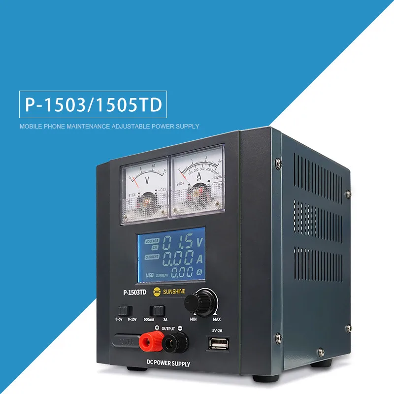SUNSHINE P-1503TD P-1505TD P-0503C alimentatore portatile regolato per telefono cellulare con protezione da cortocircuito
