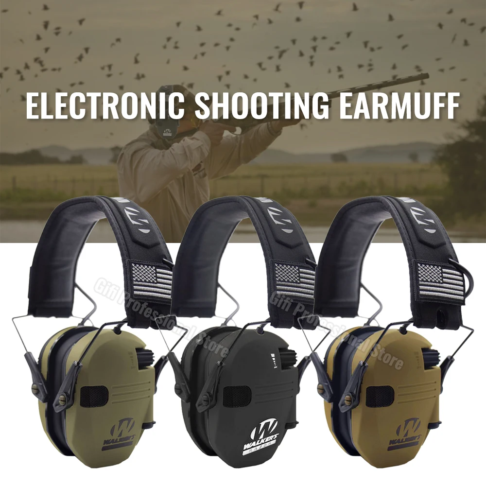 

Military Tactical Electronic Shooting Earmuffs Outdoor Hunting Sound Pickup Noise Reduction Protection Hearing Headset