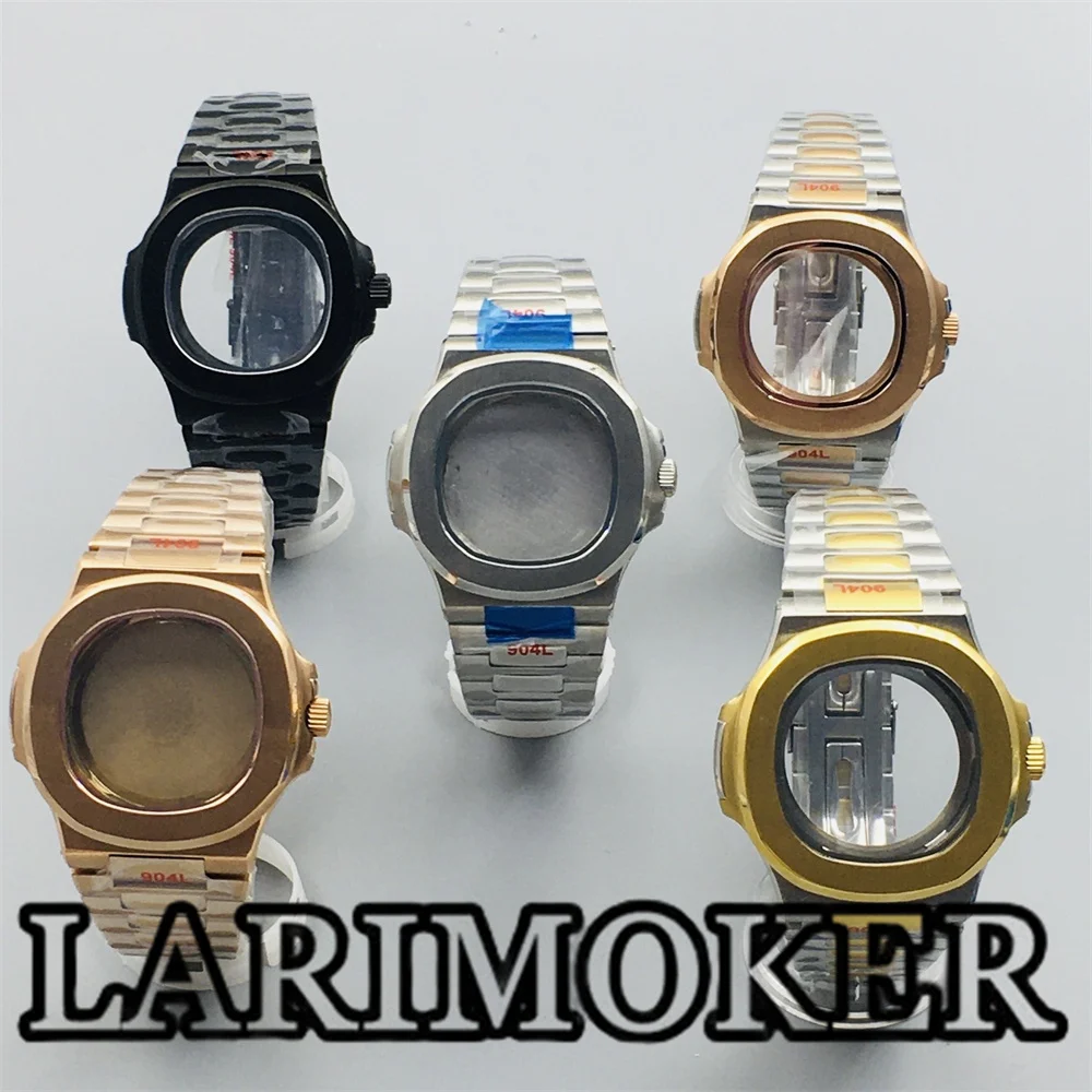 

LARIMOKER 38mm Square Watch Case Fit NH35 NH36 ETA 2824 PT5000 Automatic Movement Stainless Steel Sapphire Glass Stainless band