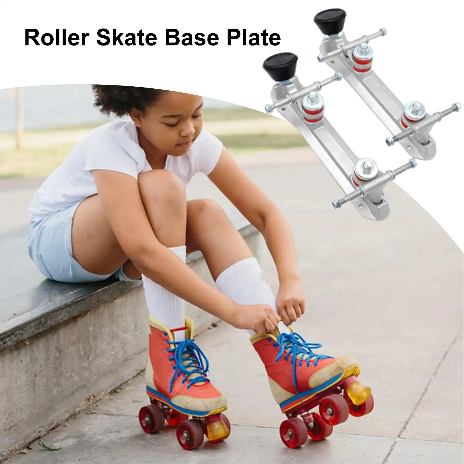 Roller Skate Base Plate Two-Row Shoes Modification Bracket Roller Skate Bracket For Travel Park Indoor Outdoor Family Women Men