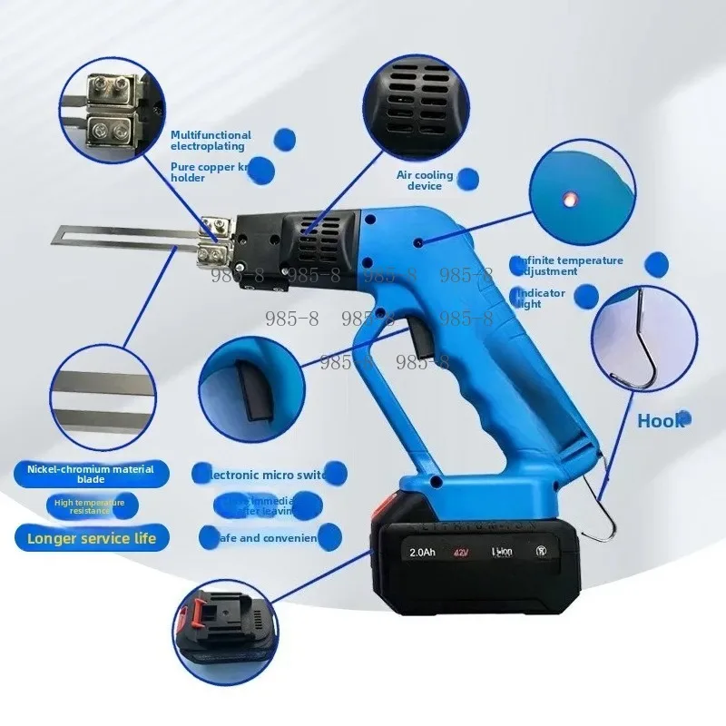Portable KF150 Foam Cutter Adopts Hot Knife Technology, Cordless Design with Li-ion Battery for DIY Handmade Projects