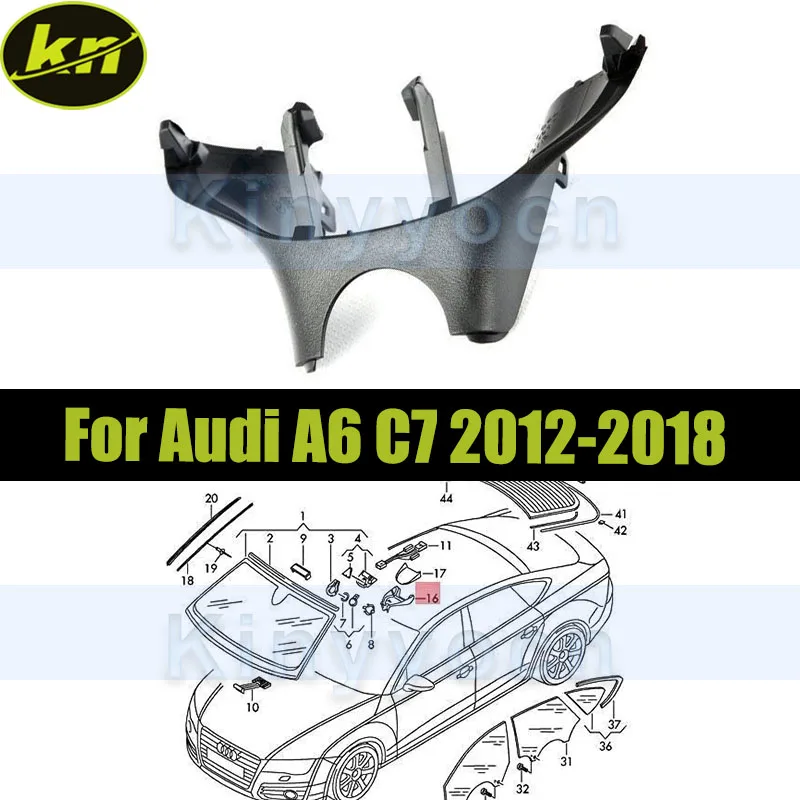 

Rear View Mirror Lower Trim Cover Soul For Audi A6 C7 2012-2018 4G0907299AB4PK 4G0907299ABCE3 4G0907299ABEP5