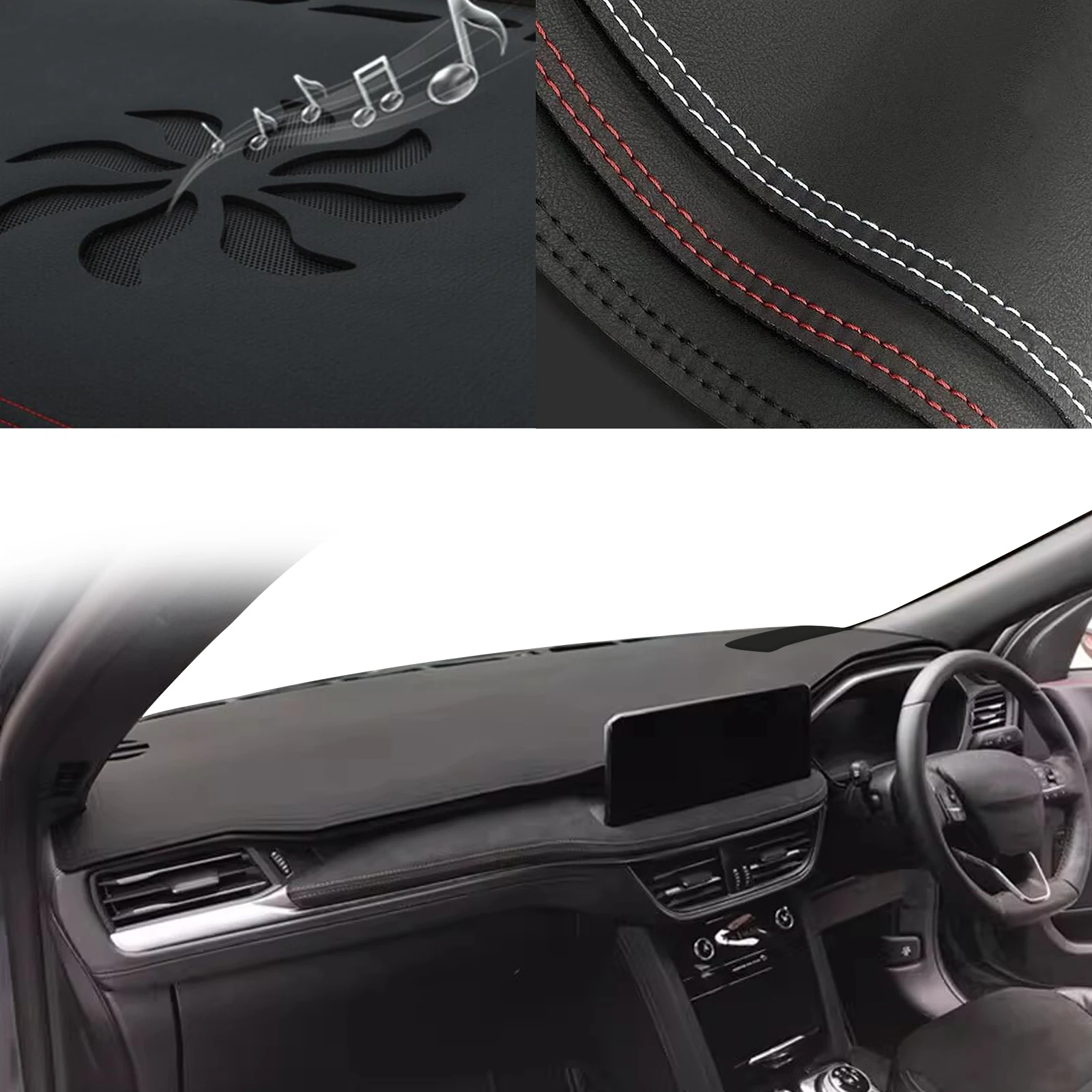 

for Ford Escape Kuga MK4 2020-2024 Special Customized Dashboard Cover Anti‑Glare Sunshade Pad Dash Mat Interior Accessories