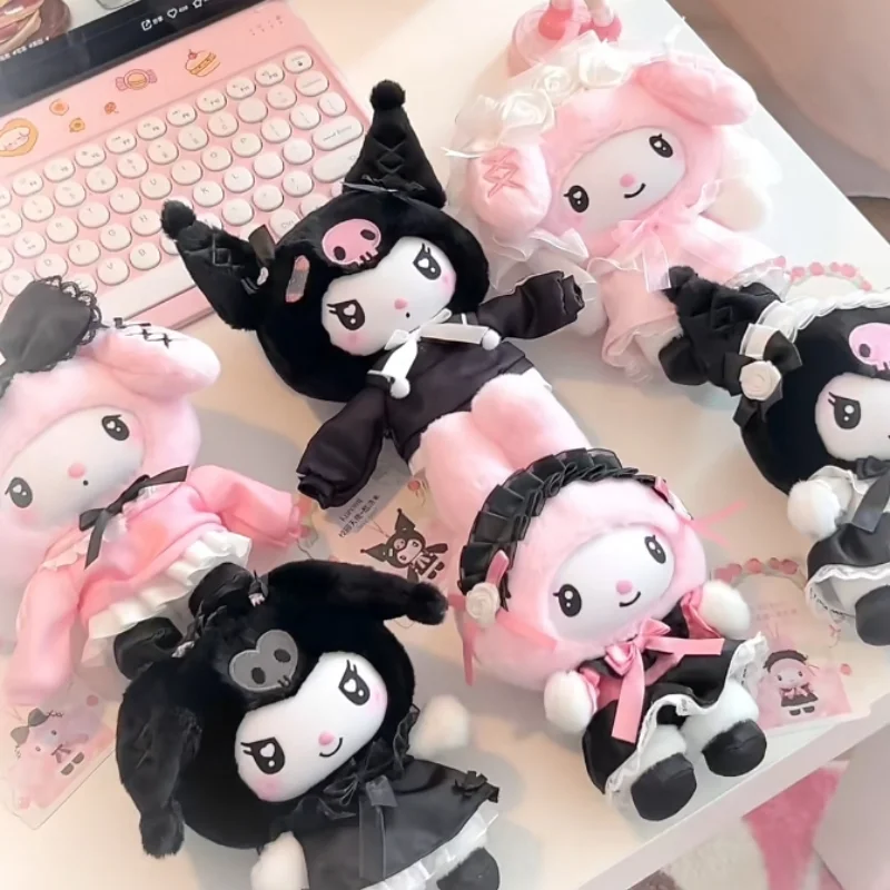 

Genuine Sanrio Angel Garden Series Inyl Blind Box Tidy Play Blind Box Plush Latte Kawaii Kulomi Backpack Pendant Toy Birthday
