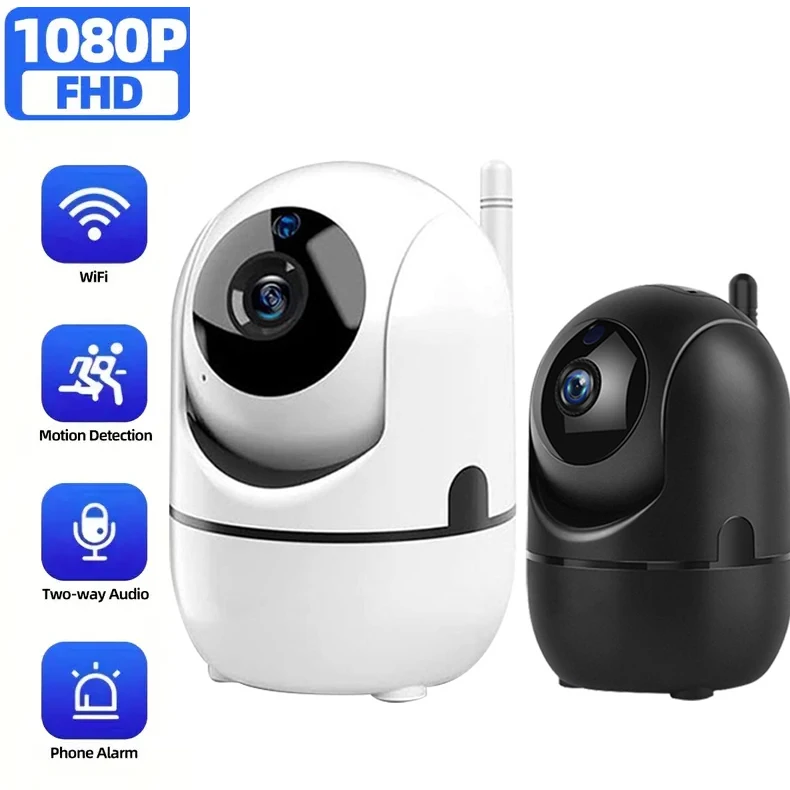 

1080P HD WiFi Camera 2.4GHz, Two-Way Audio, Motion Detection Alerts, USB Powered, Compatible with Smartphones & Computers