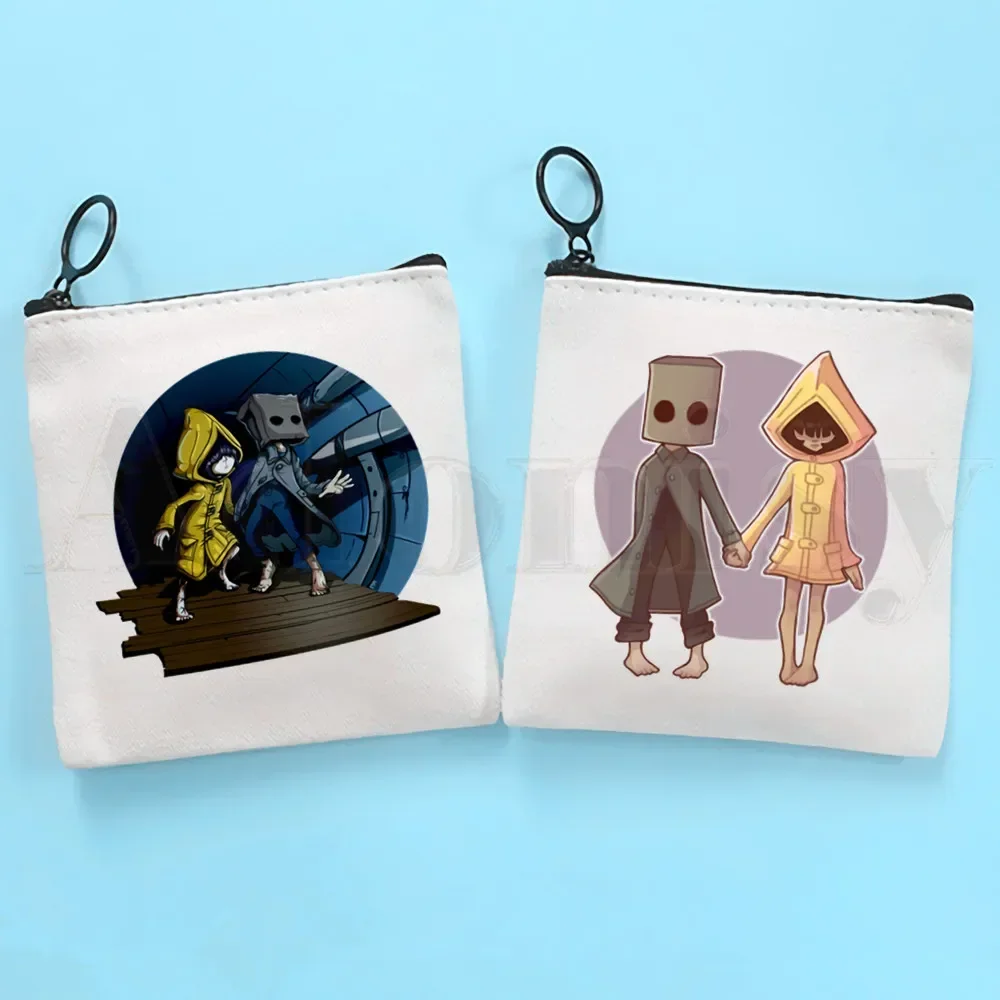 Little Nightmares Six Maw Design Nightmare  Coin Purse Storage Small Bag Card  Key  Coin Clutch  Zipper Key Bag