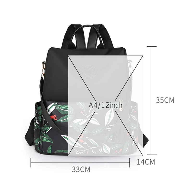 2024 New Waterproof Oxford Cloth Women Backpack Designer Light Travel Backpack Fashion School Bags Casual Lides Shoulder Bags