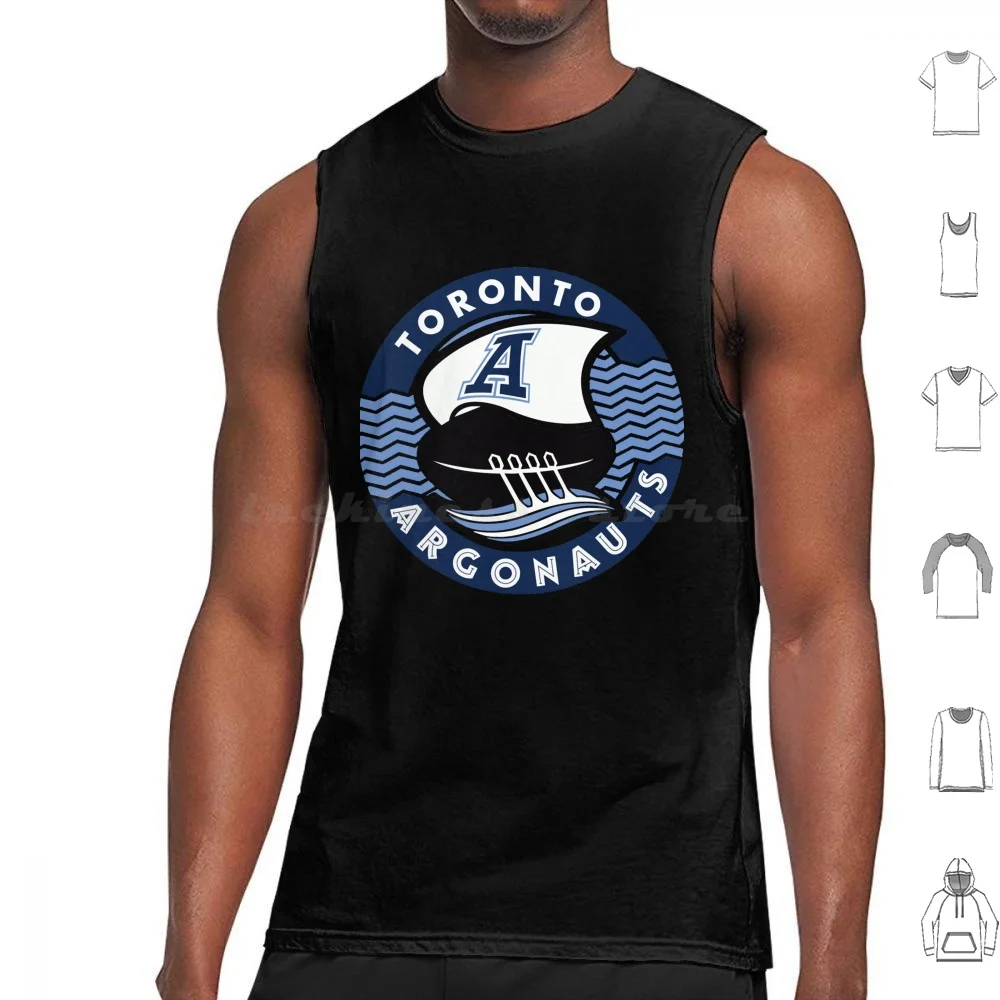 Toronto Argonauts Throwback Ship Tank Tops Vest Sleeveless Toronto Argonauts Throwback Ship