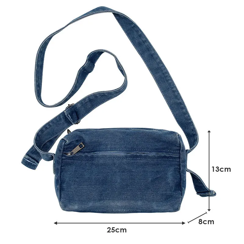 Vintage lässige Jeans tasche literarische Umhängetasche neue Student Sport Umhängetasche für Mädchen und Jungen täglichen Gebrauch