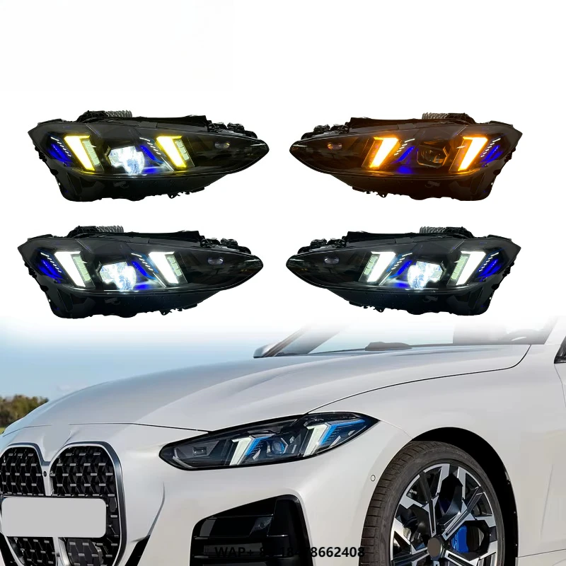 

SJC Auto Car Accessories Dual Color for 4 Series G22 G82 New Upgrade Headlight Car Lighting Systems Front Lamp 2021-2025
