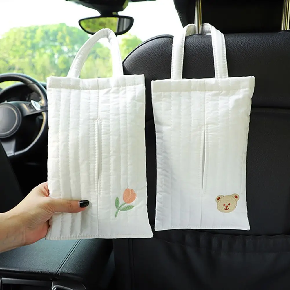 

Creative Hanging Car Tissue Box Kawaii Universal Hanging Napkin Holder Removable Household Napkin Dispenser Home Decoration