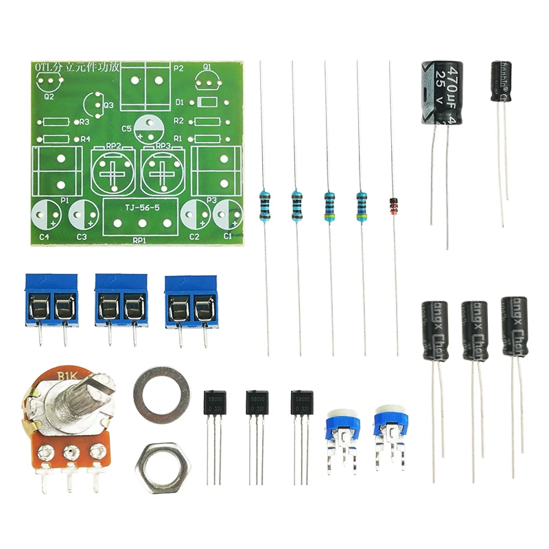 OTL Discrete Component Power Amplifier Electronic DIY Kit Soldering Boards Self Assembly Parts