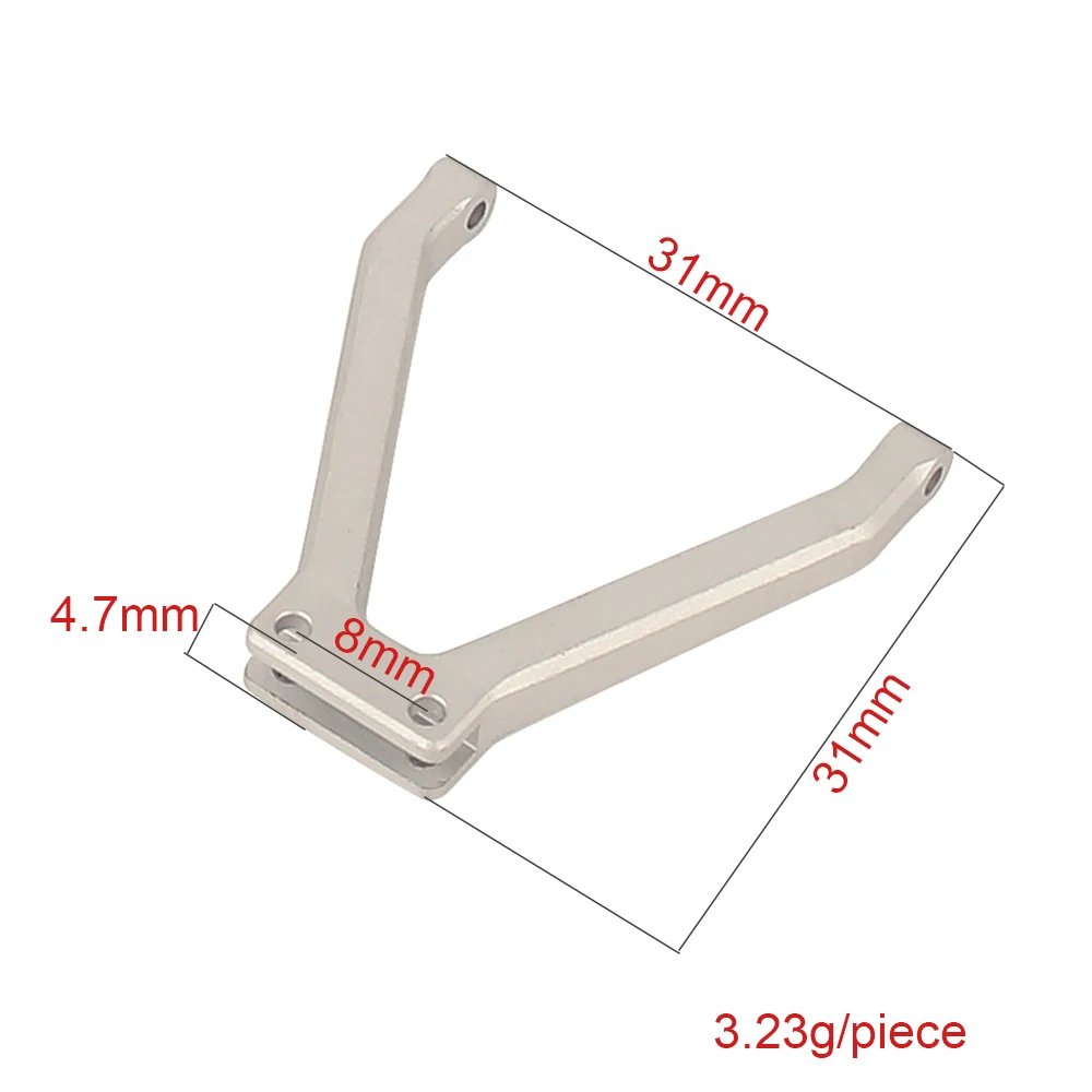 Aluminum Rear Body Post Connecting Bracket for 1/24 AX24 RC Crawler Car Shell Link Mount Upgrade Parts Black Red Silver 3.23g