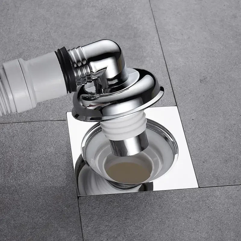 Washing Machine Floor Drain Adapter Anti-overflow Deodorant Snap Joint Universal Sewer Elbow Pipe Connector Bathroom Accessories image 2