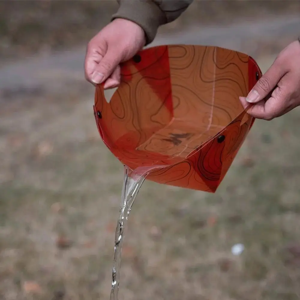 

Легкая складная посуда для кемпинга, термостойкая многофункциональная обеденная тарелка, без термостойких принадлежностей для приготовления пищи в лагере