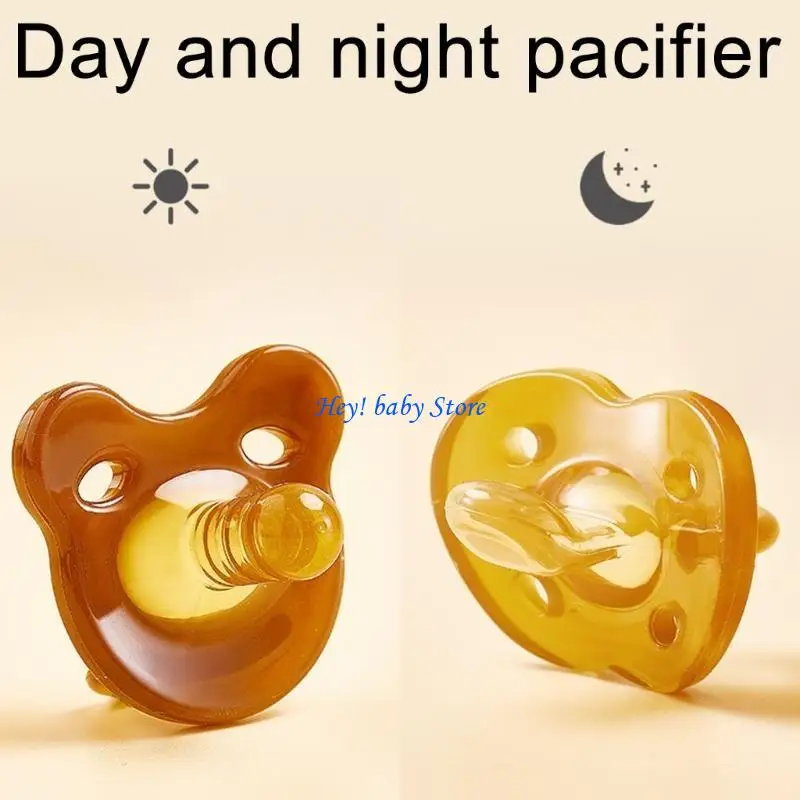 Q1FE Newborn Soothing Pacifier Set Silicone Baby Pacifier with Storage Box & Chain Comfortable Pacifier for Baby 0 to 6 Month