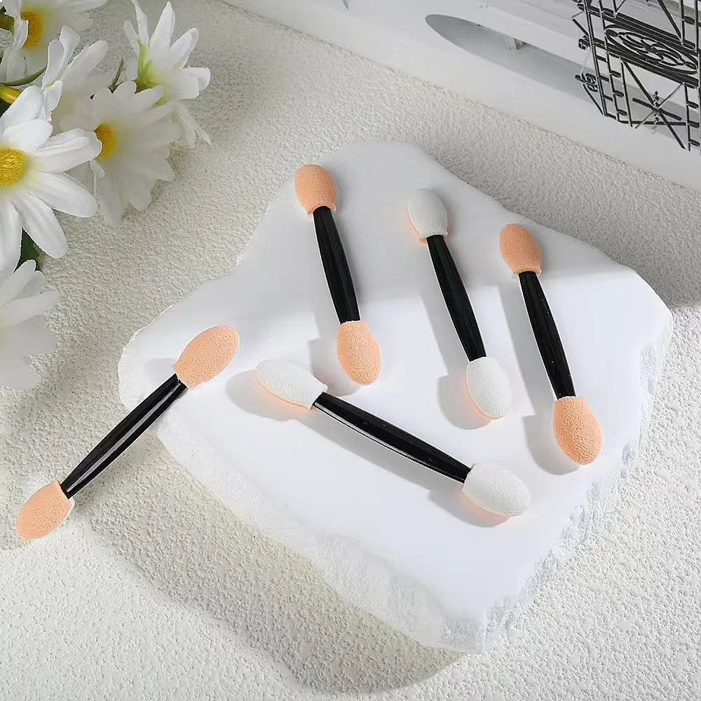 Disposable Double-Head Eyeshadow Brush 6.5cm Latex Sponge Head Makeup Tool Stick - Detail 1