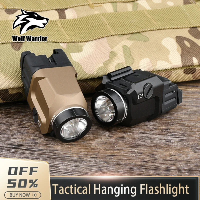 

WADSN Tactical Metal Hanging Flashlight StreamL TL-R 800 Lumens Strobe High Power Dual Function Switch Airsoft Hunting LED Light