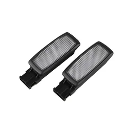 2Pcs Black Led Sun Visor Reading Light Dome Makeup Mirror Lights For VW Passat B7 Tiguan Superb Tharu 56D947109 56D 947 109