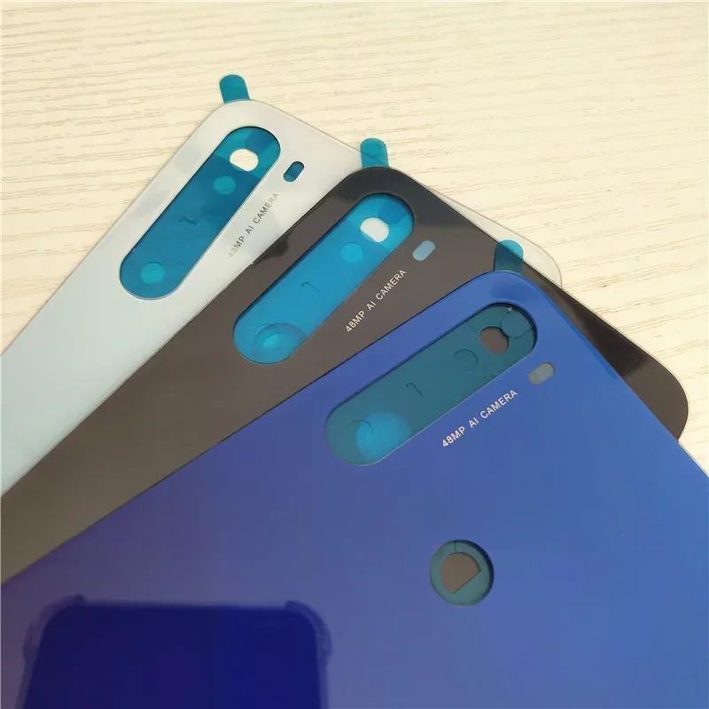 100% New For Redmi Note 8T Back Battery Cover Panel Rear Door Case Housing Lid With Adhesive Tape Phone Parts