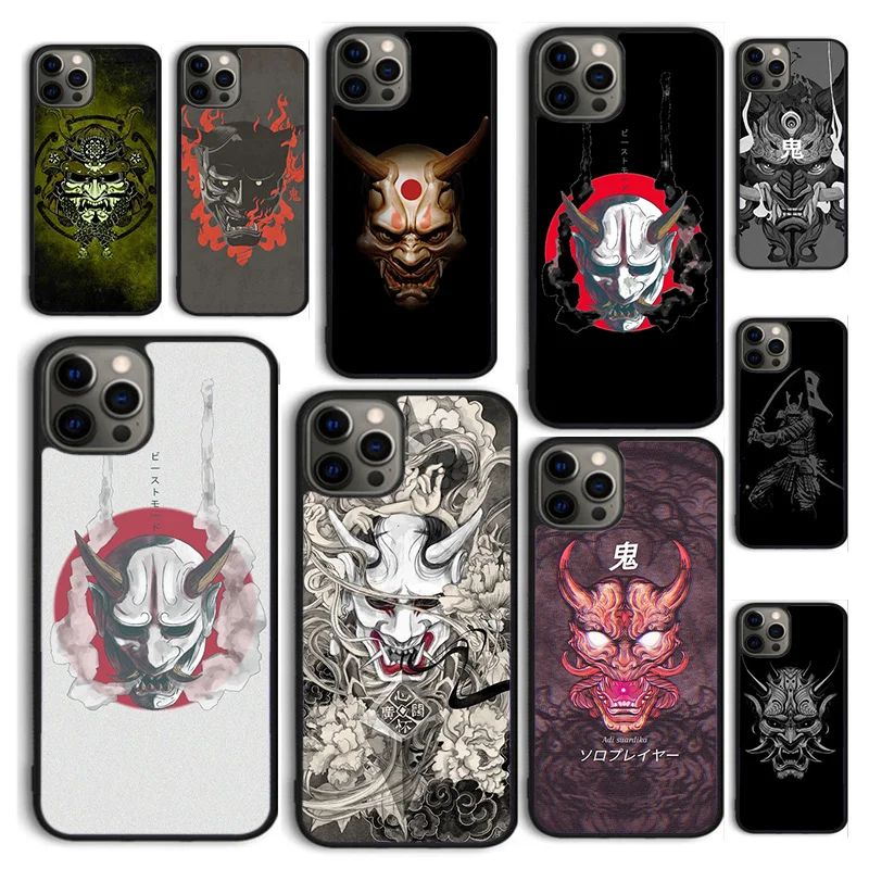 Autumu Hannya Demon Oni Phone Case Cover for iPhone 16 15 12 mini 11 13 14 Pro Max SE 2020 Apple 6S 7 8 Plus Coque