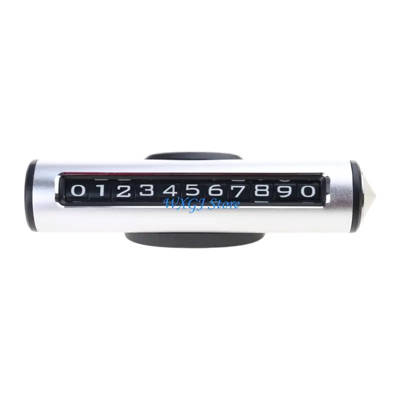 

37JE Auto Dashboard Telephone Number Plate Safety Hammer Car Temporary Parking Plate