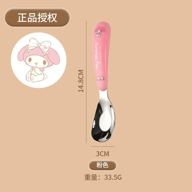 سانريو ماي ميلودي سينامورول كورومي ملعقة ضرب المنتج منتج جديد Kawaii الكرتون أنيمي المحمولة الحرم الجامعي في الهواء الطلق الطفل الكبار