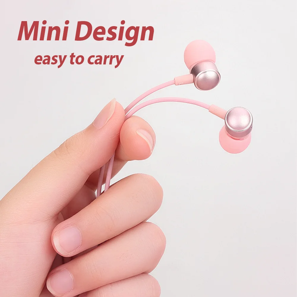 USB C Headphone HiFi Bass Stereo Volume Control Mic Type C 3.5mm Wired Earbuds For Galaxy S25 S24 S23 Ultra iPhone 16 15 Pro Max