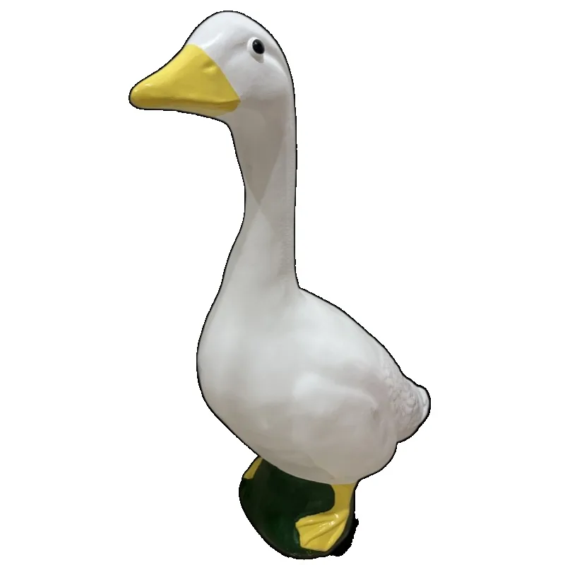 oversized big white goose white goose porch goose ornament art ornament