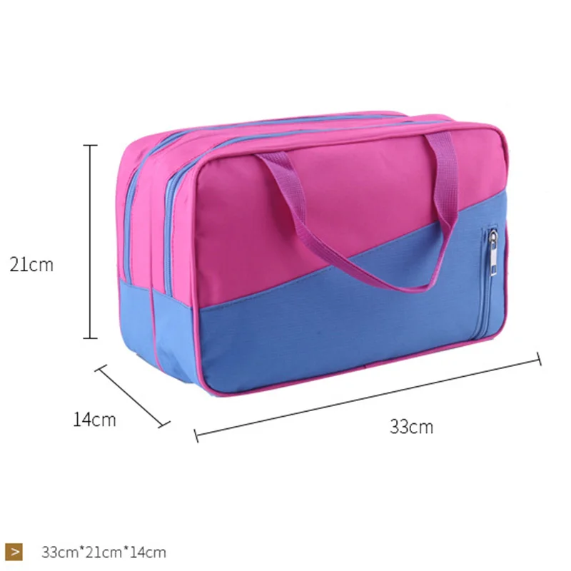 Oxford borsa cosmetica da viaggio di grande capacità separazione bagnata a secco custodia per trucco portatile da donna borsa impermeabile per