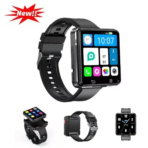 Original S998 4G Smart Watch Android 11.0 OS Smartwatch Wifi 2.64 inch Large Screen MTK6739 500W Dual Camera 1200mah PK S999