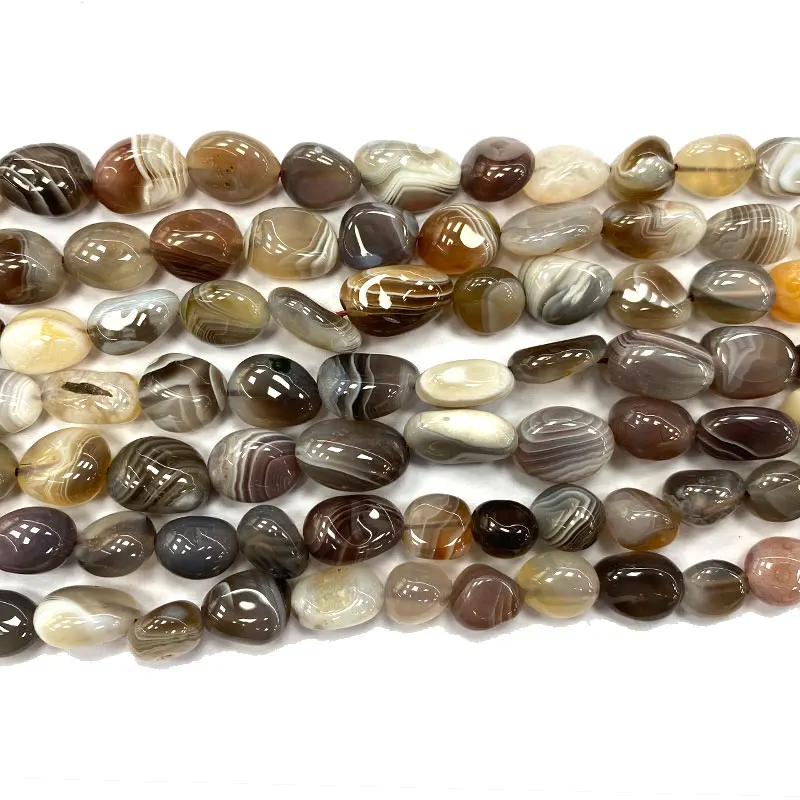 

YWROLE 8-10MM Natural Irregular Stone Beads Strips persian Agates for Jewelry Making Diy Women Bracelet Necklace Charms 15''